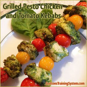 Pesto Chicken & Tomato Kebabs